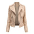 Women's Leather Jackets Women's Short Jackets Slim Thin Leather Jackets Ladies Motorcycle Suits - ROUTINE FASHION